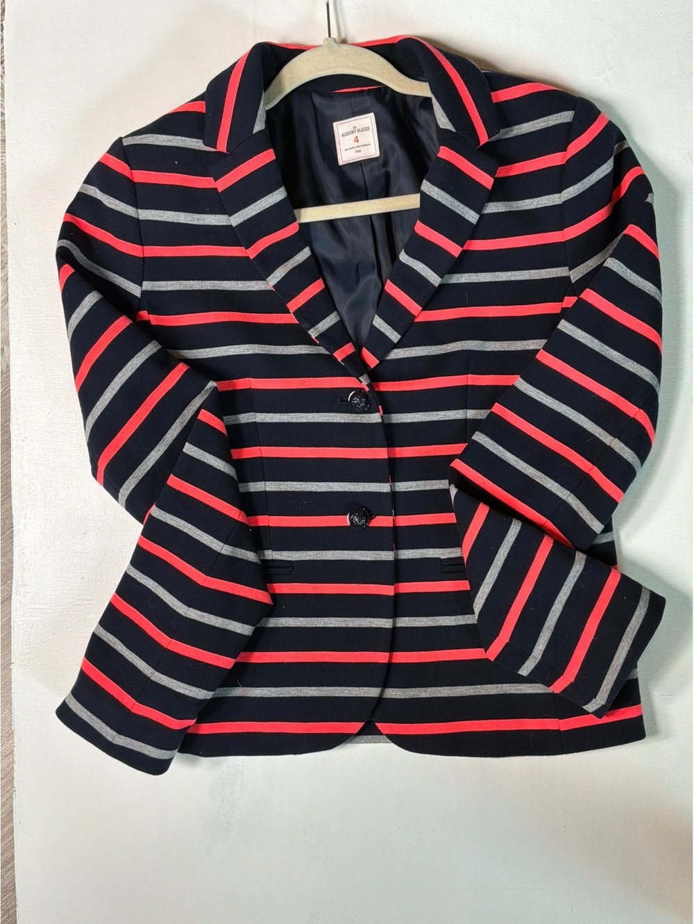Girls striped blazer jacket size 4